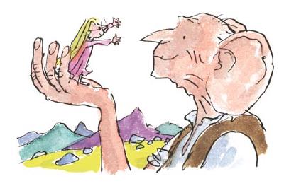 An illustration of the BFG - the Big Friendly Giant